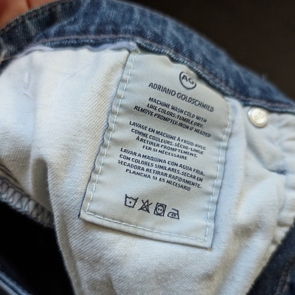 Ag Adriano Goldschmied The Jodi Crop High Rise Slim Flare Leg Frayed Hem 6/28 - Picture 6 of 7